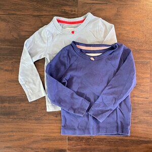 MINI BODEN girls Long Sleeve Rosette Shirt (2 Pack)